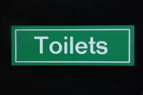 Toilets Sign.